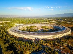 Apple headquarters in Cupertino, CA