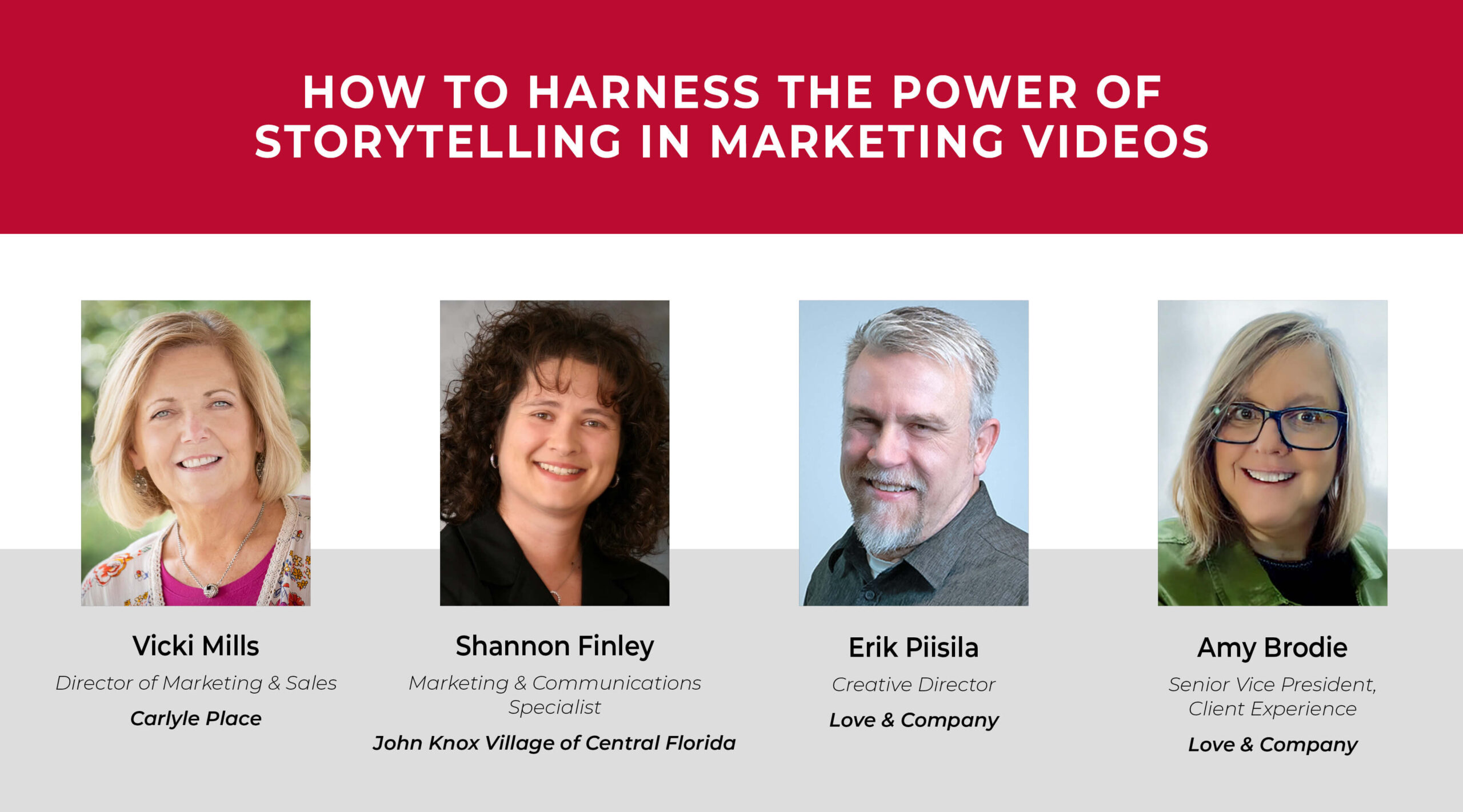 Watch the webinar recording to learn more about the power of video storytelling.