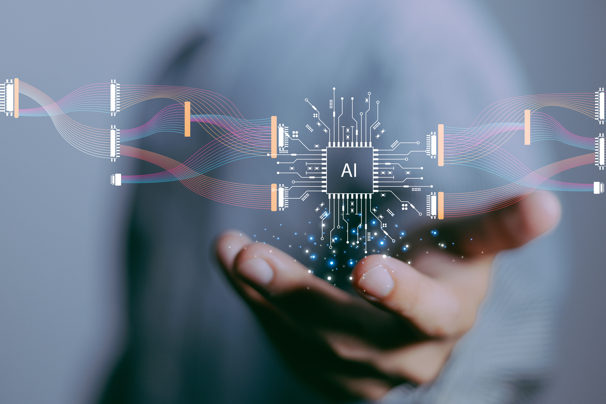 virtual graphic data connection with AI
